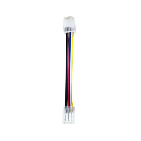 CLICK savienotājs priekš07726L 12mm ar kabeli 10cm, RGB+CCT, 6pin