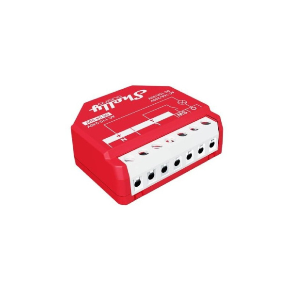 Shelly Qubino Wave PM1 viedais relejs ar 1 grupas jaudas mērītāju ar Z-Wave protokolu