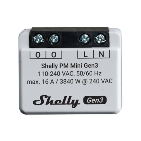 2 Shelly PM Mini Gen3 kontrolieru komplekts