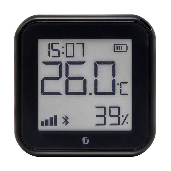 Temperatūras un mitruma sensors WIFI Shelly H&T gen3 (melns)