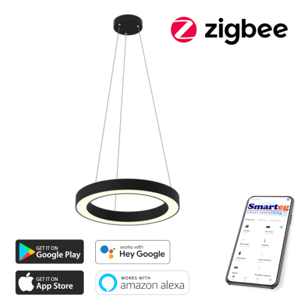 Viedā šūnu lampa 60cm 52W melna (Zigbee)