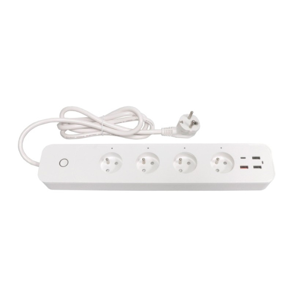 Smart pagarinātājvads 4AC + 3xUSB +1xUSB C, Barošanas piegāde, WiFi