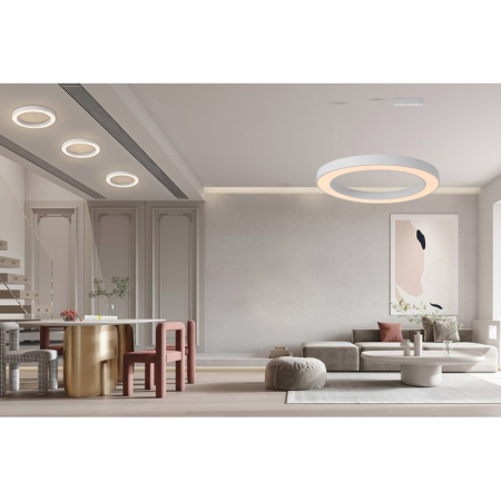 PASTEL SLIM Smart griestu lampa 60x7cm, 53W balts Zigbee 3.0
