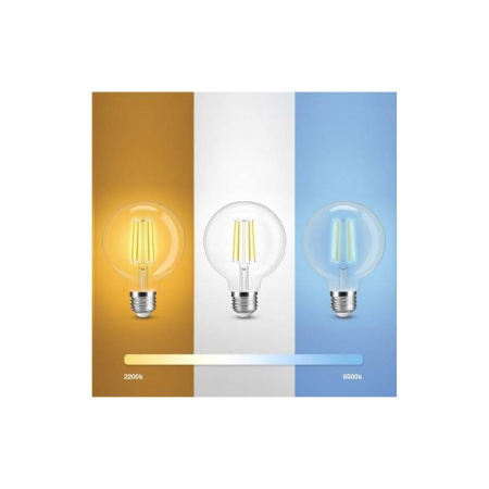 7W CCT Amber G95 ZigBee GL HUE TUYA spuldze