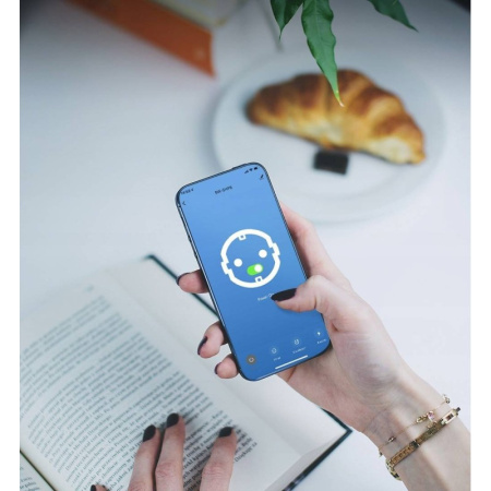 PSMART USB mērīšanas ligzda melna RM WiFi TUYA