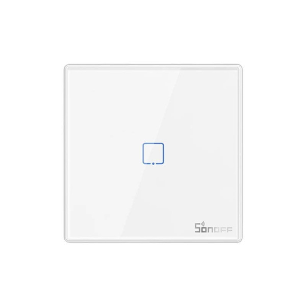 Viedais bezvadu sienas slēdzis Sonoff T2EU1C-RF 433MHz (1 kanāls)