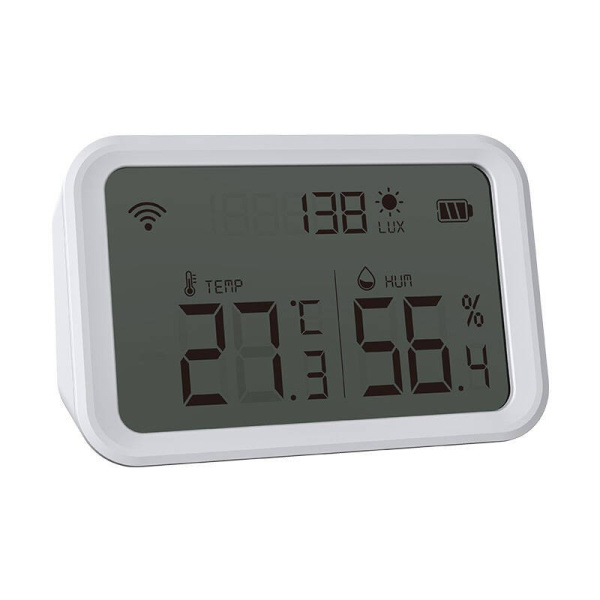 Viedais temperatūras un mitruma sensors  NAS-TH02W ZigBee Tuya ar LCD ekrānu