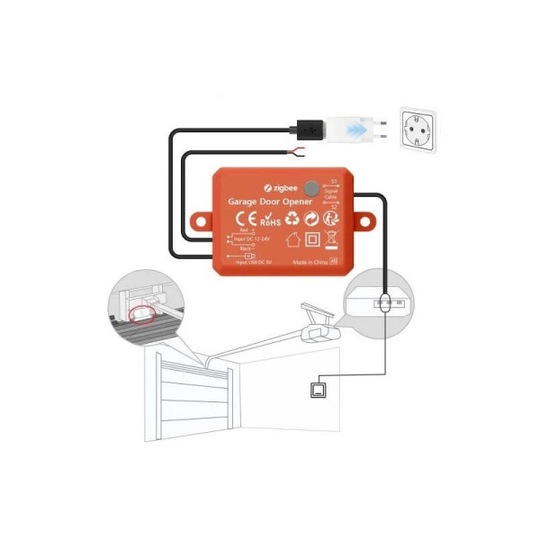 Garage door module relay RF+Wi Fi