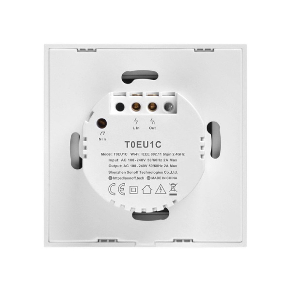 Умный коммутатор Wi-Fi Sonoff T0 EU TX (1-канальный)