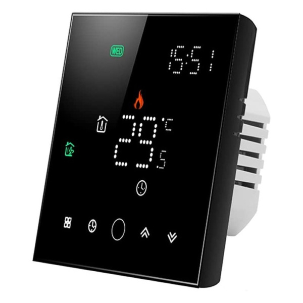 Термостат закрытой печи ZigBee Черный Серия PS TUYA