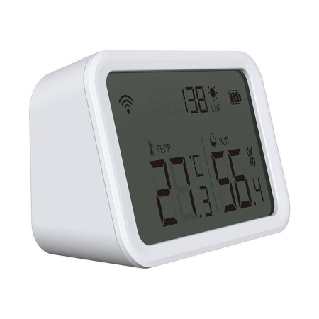 Viedais temperatūras un mitruma sensors  NAS-TH02W ZigBee Tuya ar LCD ekrānu