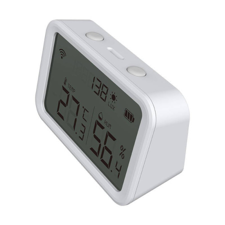 Viedais temperatūras un mitruma sensors  NAS-TH02W ZigBee Tuya ar LCD ekrānu