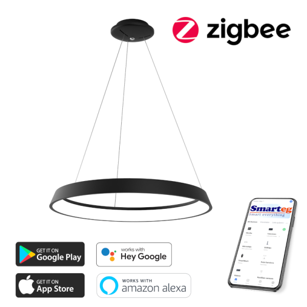 Viedā šūnu lampa 60cm 39W melna (Zigbee)